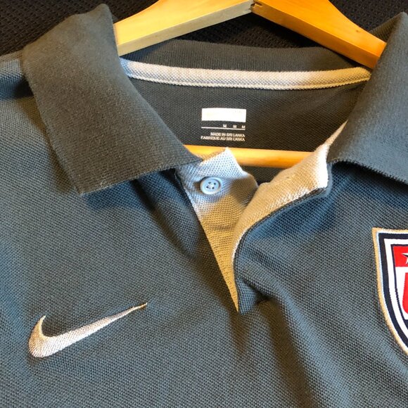 Nike Dark Gray Polo Shirt with Logo - Picture 2 of 6